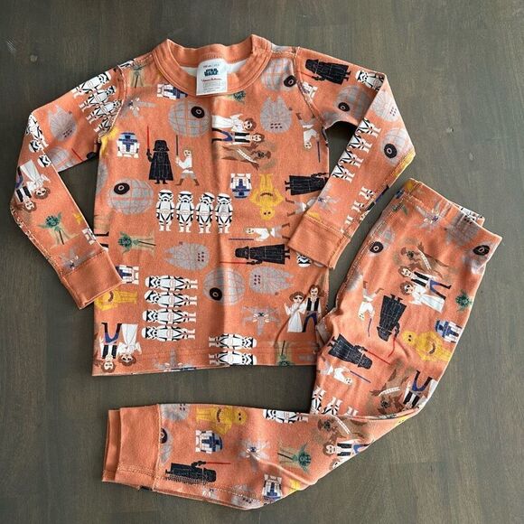 Hanna Andersson size 4 Star Wars Long John Pajamas - Picture 1 of 9